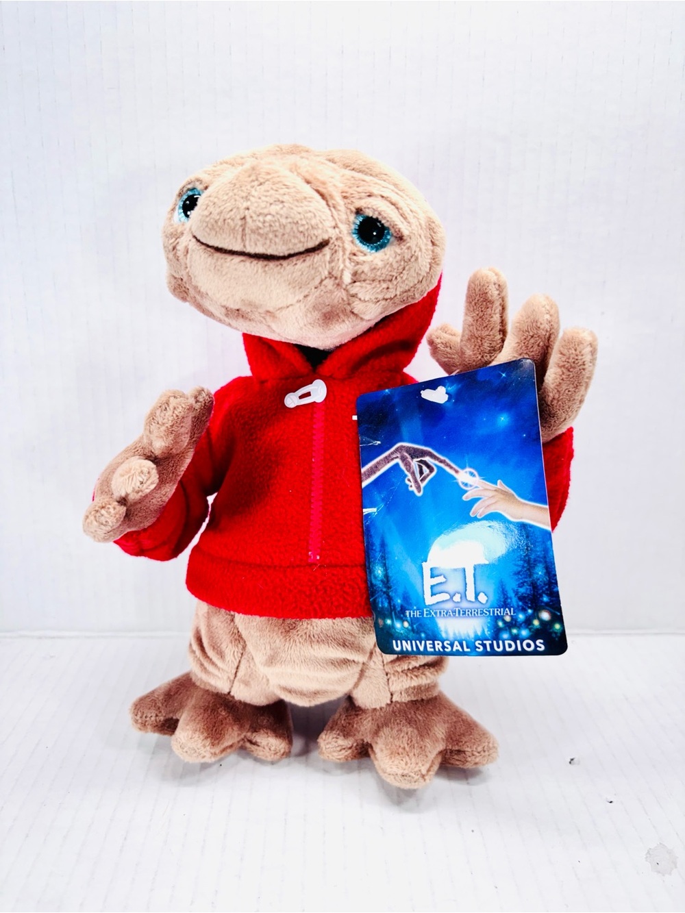 Universal Studios E.T. Red Fleece Hoodie Beanie Plush 8" Extra Terrestrial NWT!!